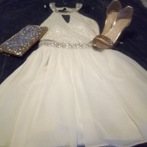 Dress and shoes purse